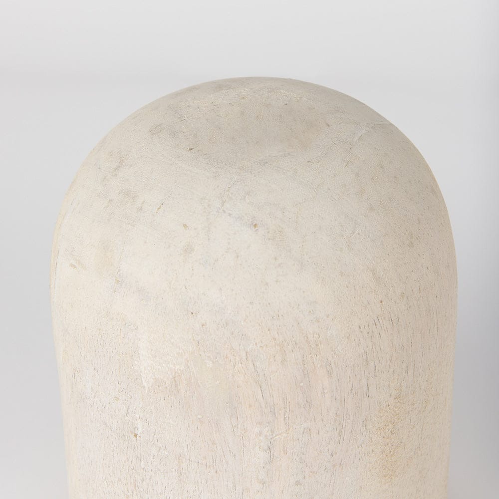 Mercana - Knox Short White-Wash Wood Decorative Object - 70131_CLOSEOUT view 7