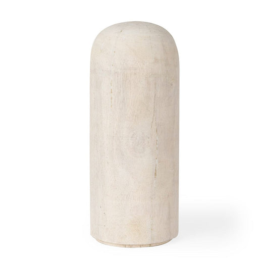Mercana - Knox Tall White-Wash Wood Decorative Object - 70132_CLOSEOUT view 1