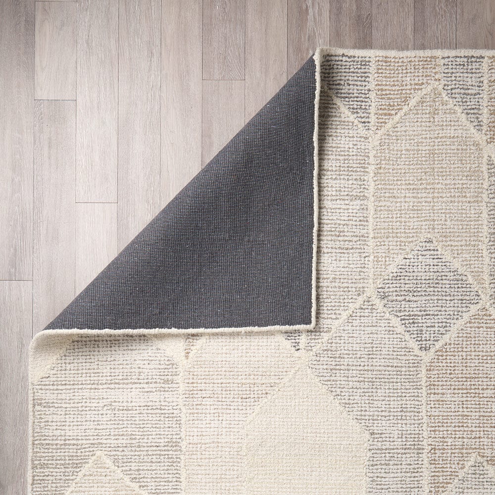 Mercana - Kolt 5x8 Neutral Geometric Patterned Wool Area Rug - 69768 view 3