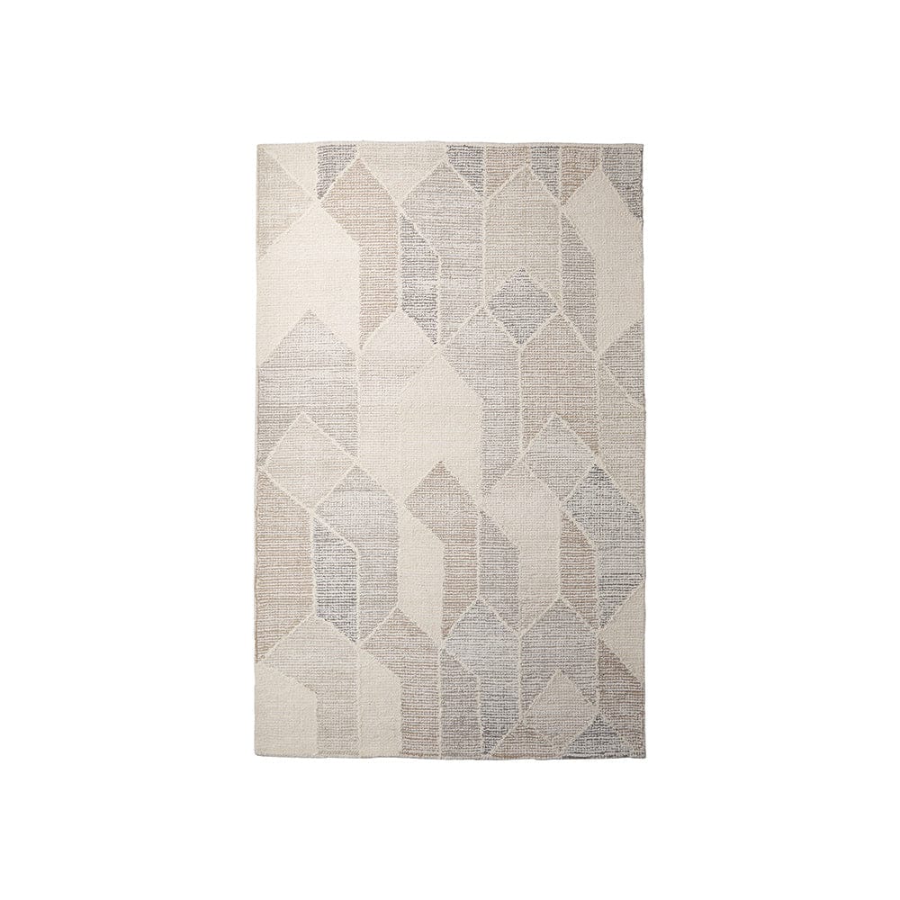 Mercana - Kolt 8x10 Neutral Geometric Patterned Wool Area Rug - 69769 view 1
