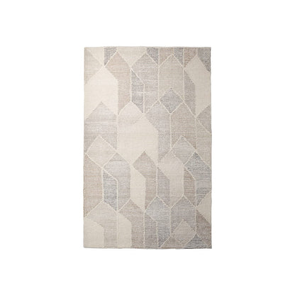Mercana - Kolt 8x10 Neutral Geometric Patterned Wool Area Rug - 69769 view 1