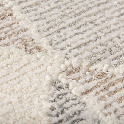 Mercana - Kolt 8x10 Neutral Geometric Patterned Wool Area Rug - 69769 view 6
