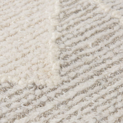 Mercana - Kolt 8x10 Neutral Geometric Patterned Wool Area Rug - 69769 view 7