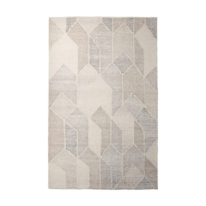 Mercana - Kolt 9x12 Neutral Geometric Patterned Wool Area Rug - 69770 view 1