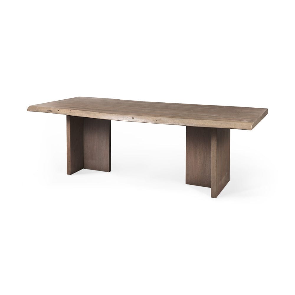 Mercana - Konstantin 94.0 x 40.0 x 30.0 Medium Brown Wood W/ Live Edge Rectangular Dining Table - 69140-AB view 1