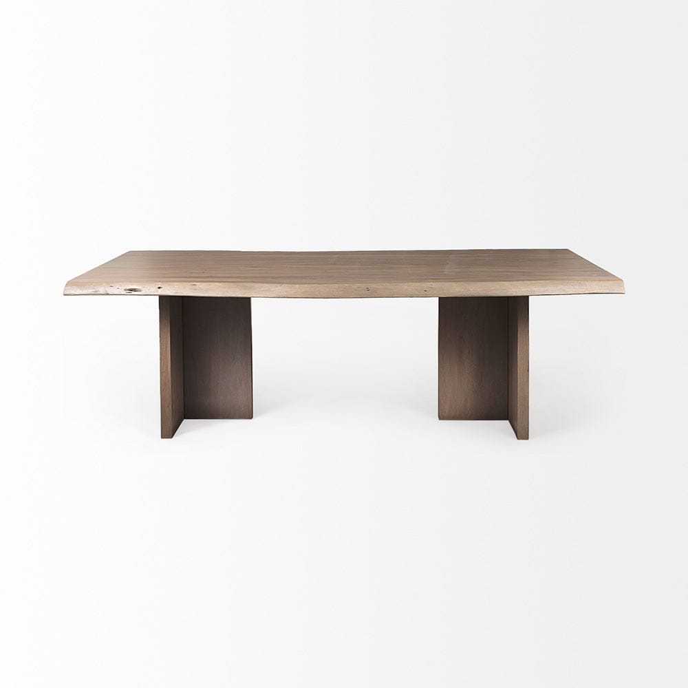 Mercana - Konstantin 94.0 x 40.0 x 30.0 Medium Brown Wood W/ Live Edge Rectangular Dining Table - 69140-AB view 2