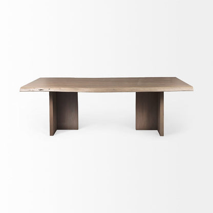 Mercana - Konstantin 94.0 x 40.0 x 30.0 Medium Brown Wood W/ Live Edge Rectangular Dining Table - 69140-AB view 2