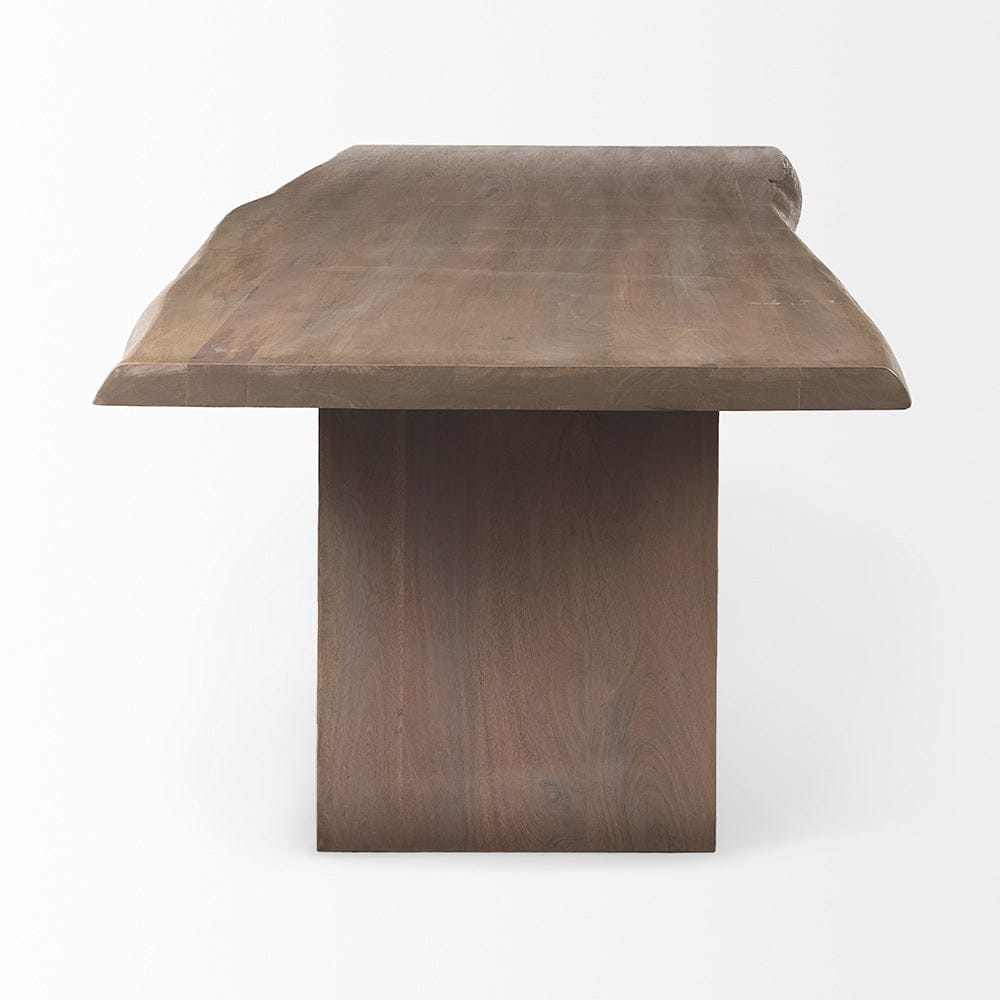 Mercana - Konstantin 94.0 x 40.0 x 30.0 Medium Brown Wood W/ Live Edge Rectangular Dining Table - 69140-AB view 3