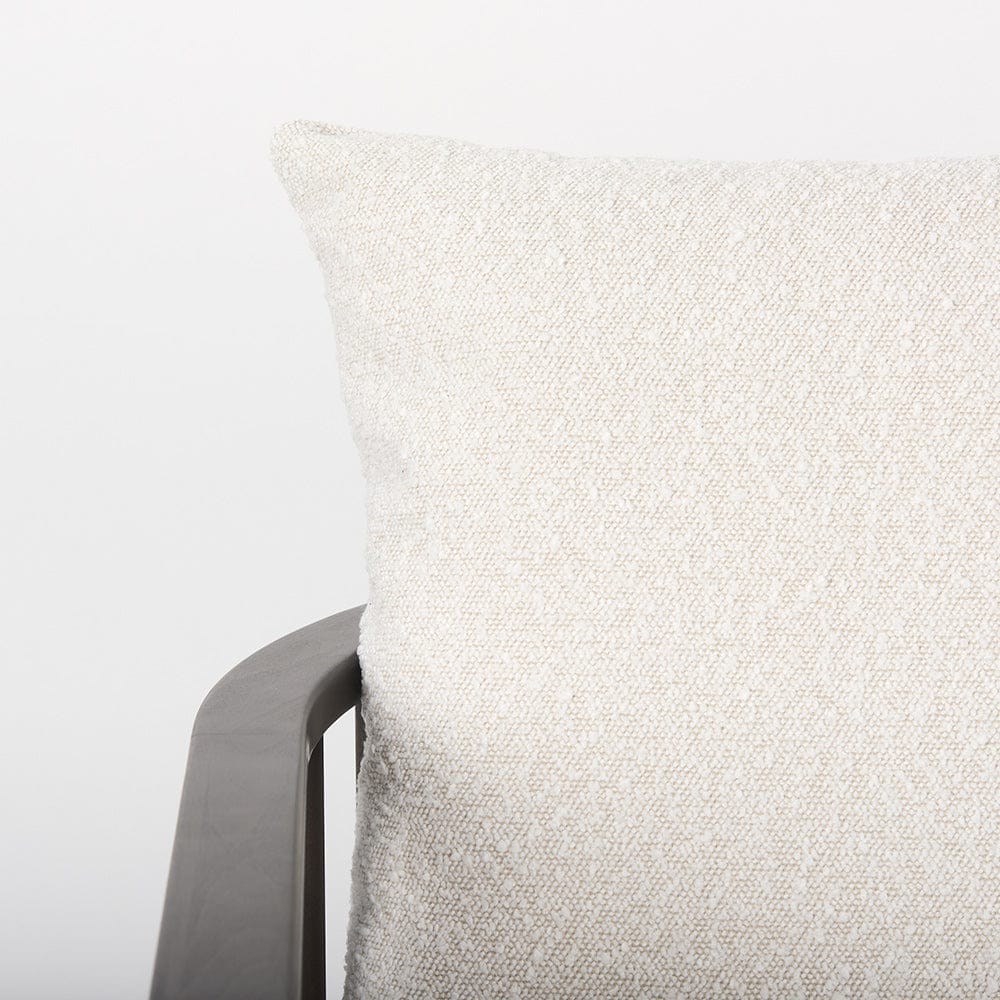 Mercana - Kopari 30.1L x 30.5W x 37.2H White Boucle Fabric W/Dark Brown Wood Accent Chair - 69827 view 2