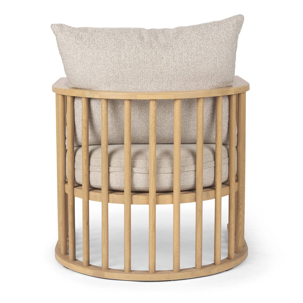 Mercana - Kopari Beige Fabric W/Light Brown Wood Accent Chair - 69826 view 4