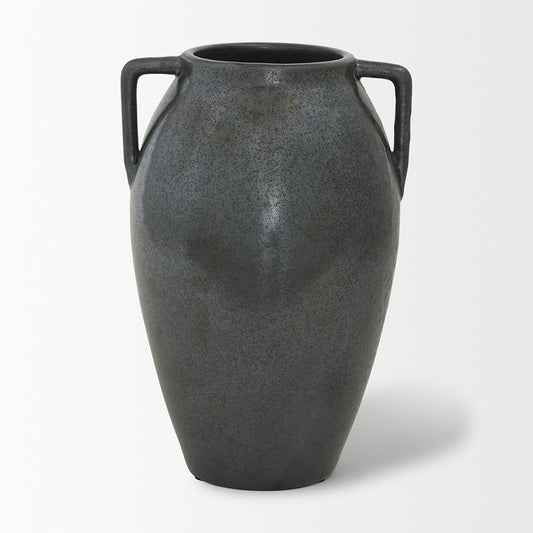 Mercana - Kora Medium Dark Metallic Double Ear Vase - 70080 view 2