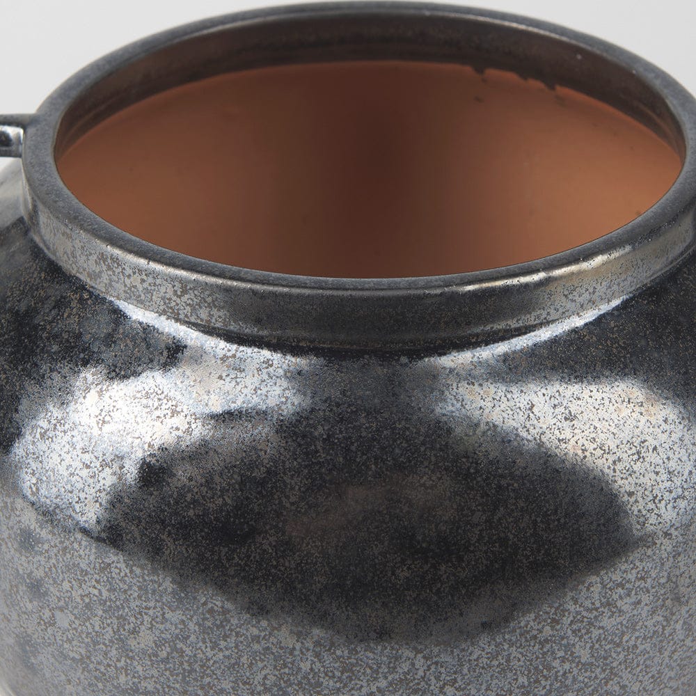 Mercana - Kora Short Dark Metallic Double Ear Vase - 70081 view 5