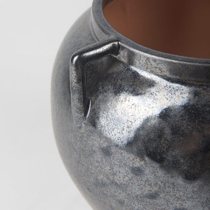Mercana - Kora Short Dark Metallic Double Ear Vase - 70081 view 7