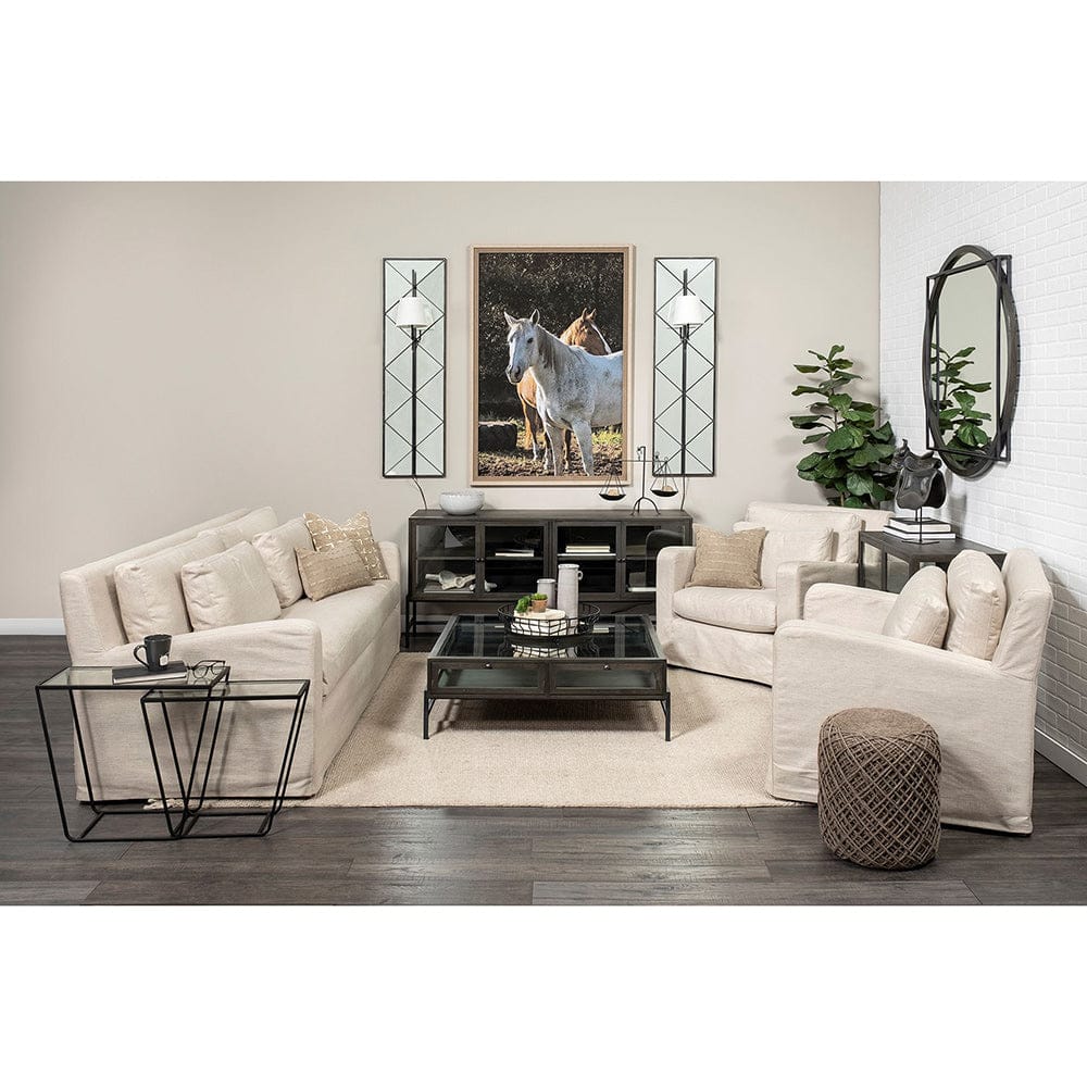 Mercana - Krissta Black Metal and Mirror Wall Sconce - 68973-AB view 2