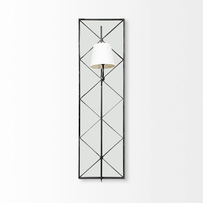 Mercana - Krissta Black Metal and Mirror Wall Sconce - 68973-AB view 3