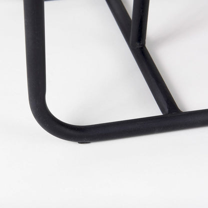 Mercana - Kyra 12.0L x 20.0W x 23.0H White Marble Top W/Black Iron Frame C-Shaped End and Side Table - 69212 view 9