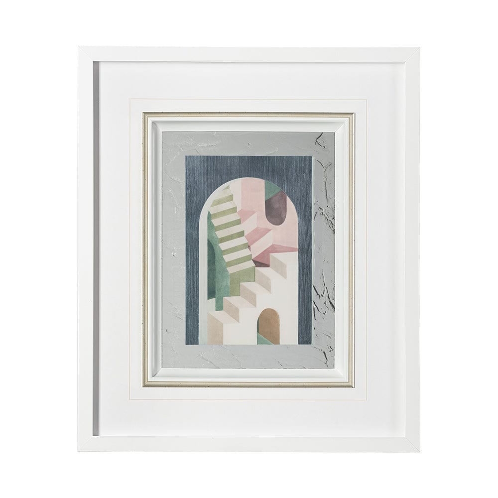 Mercana - Labyrinth I Multi Color by Mercana Studio Hand Embellished Framed Art Print Matted under Glass - 13302 view 1