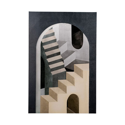 Mercana - Labyrinth I Tri Color by Mercana Studio a Hand Embellished Textured Canvas - 101705-L view 1