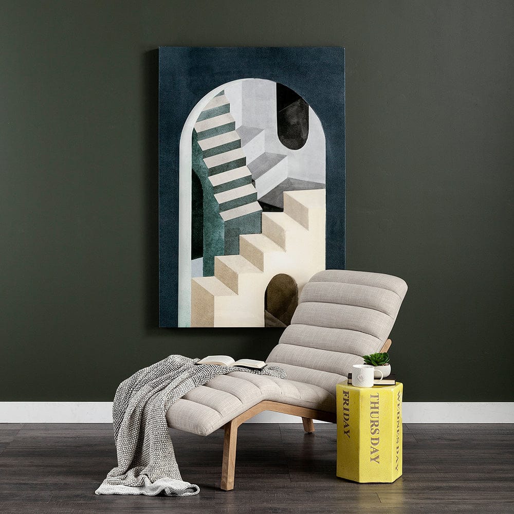 Mercana - Labyrinth I Tri Color by Mercana Studio a Hand Embellished Textured Canvas - 101705-L view 4