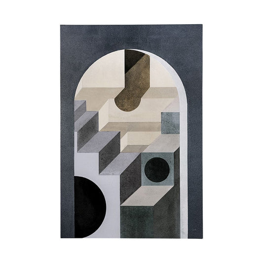 Mercana - Labyrinth II Tri Color by Mercana Studio a Hand Embellished Textured Canvas - 101706-L view 1