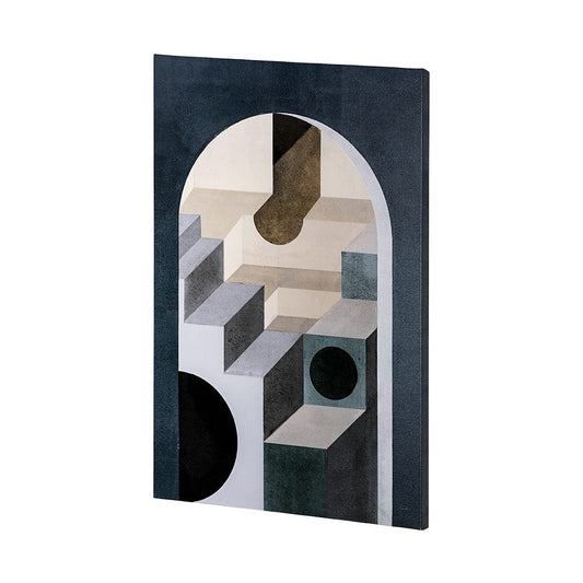 Mercana - Labyrinth II Tri Color by Mercana Studio a Hand Embellished Textured Canvas - 101706-S view 2
