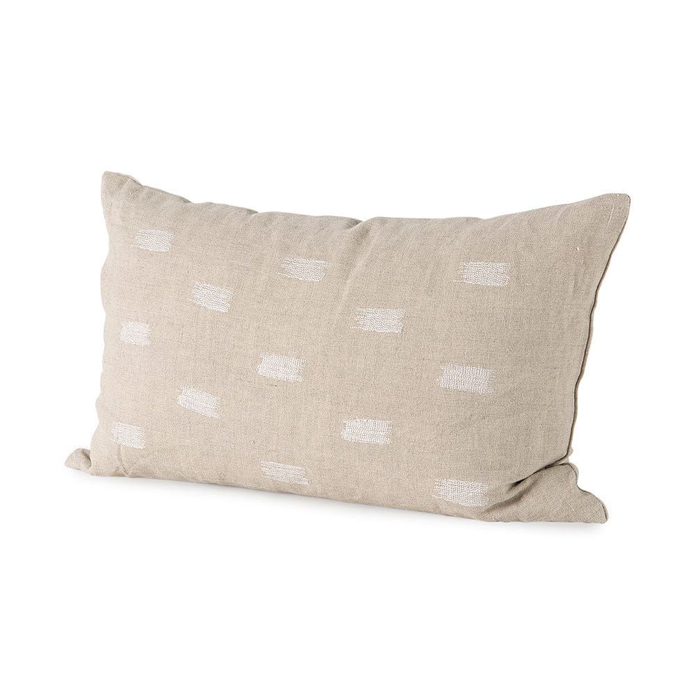 Mercana - Lacey 13 x 21 Beige/White Decorative Pillow Cover - 68892 view 1