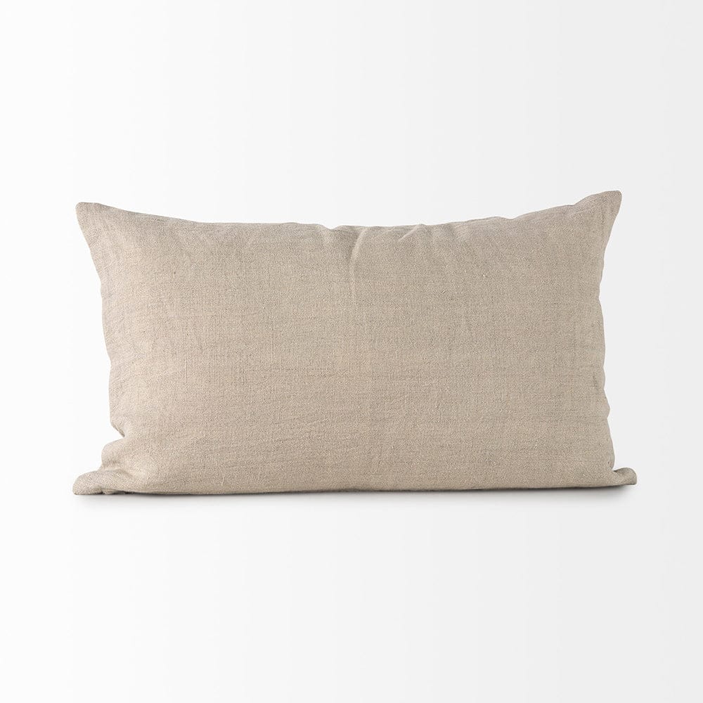 Mercana - Lacey 13 x 21 Beige/White Decorative Pillow Cover - 68892 view 6
