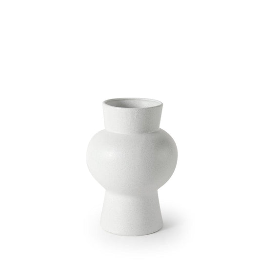 Mercana - Laforge 10.8H Medium White Ceramic Vase - 69464 view 1