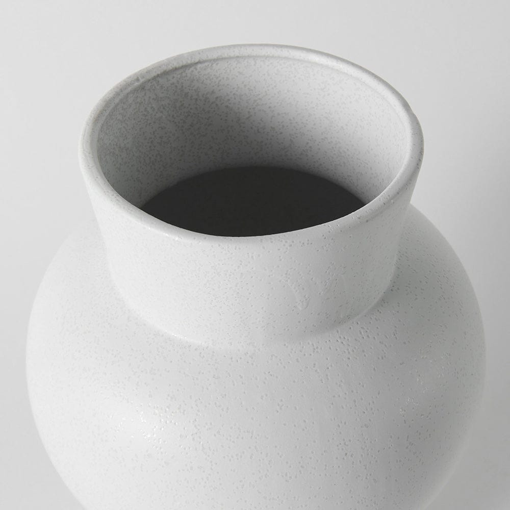 Mercana - Laforge 10.8H Medium White Ceramic Vase - 69464 view 4