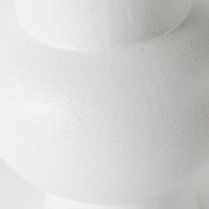 Mercana - Laforge 10.8H Medium White Ceramic Vase - 69464 view 6