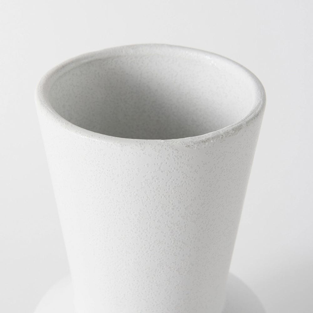 Mercana - Laforge 9.4H Small White Ceramic Vase - 69463 view 4