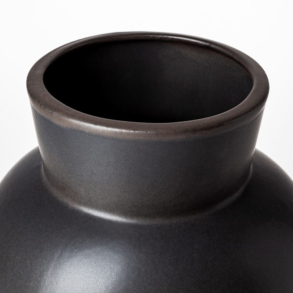 Mercana - Laforge II Black Ceramic Vase - 68632 view 3