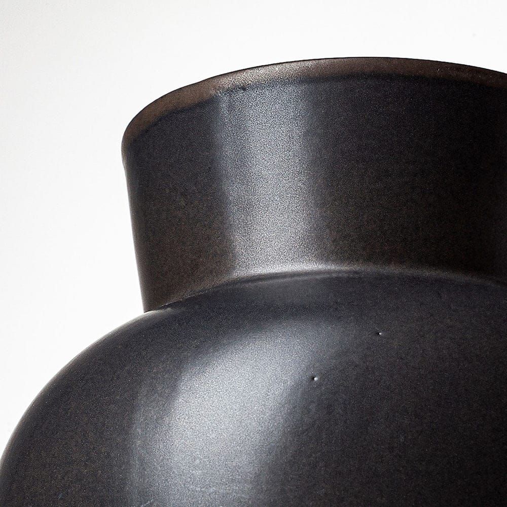 Mercana - Laforge II Black Ceramic Vase - 68632 view 5