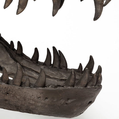 Mercana - Lagrane 19L x 11W Brown Resin Tyrannosaurus T Rex Dinosaur Skull Replica - 57430 view 10