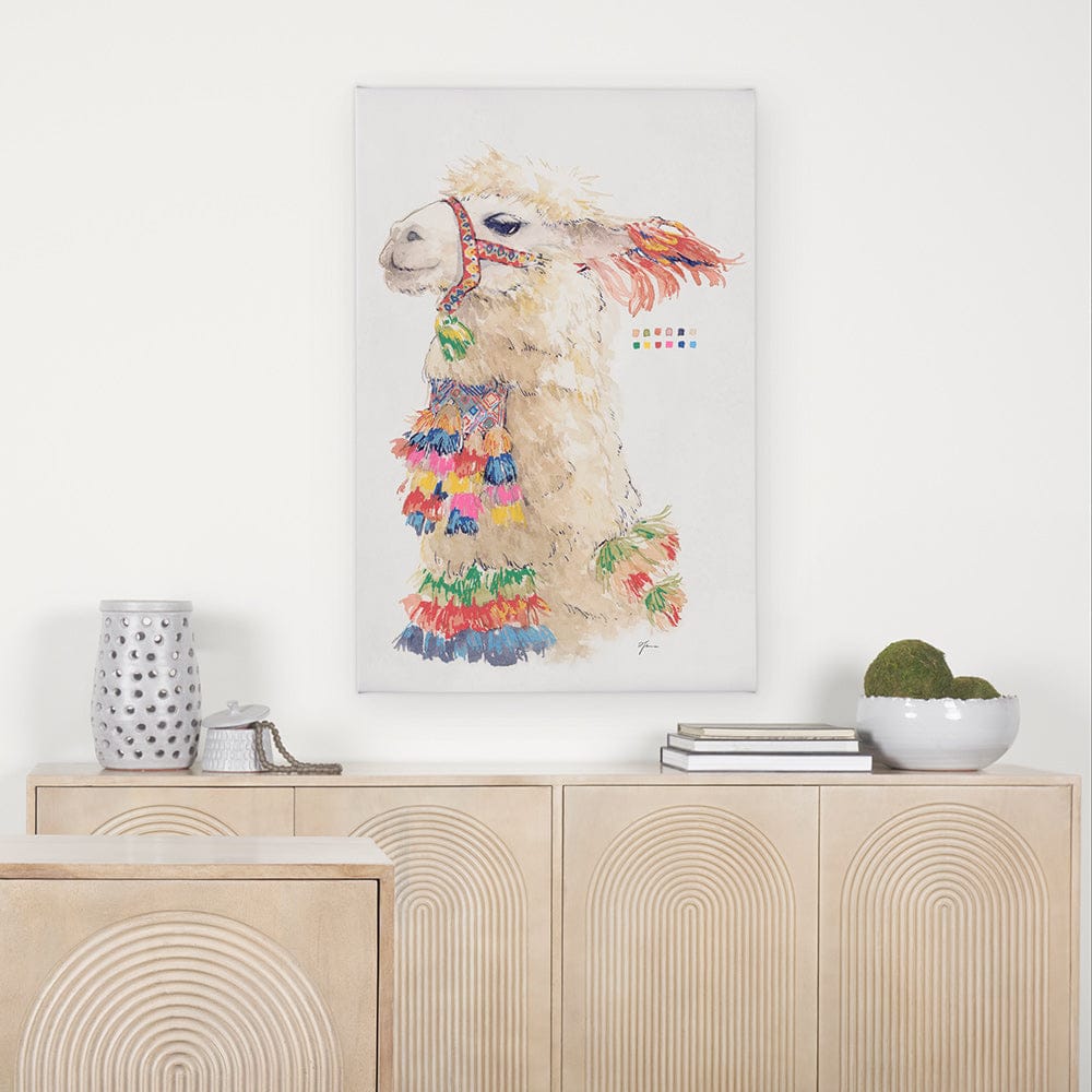 Mercana - Lama III by Mercana Studio a Hand Embellished Textured Canvas - 101972-L view 2