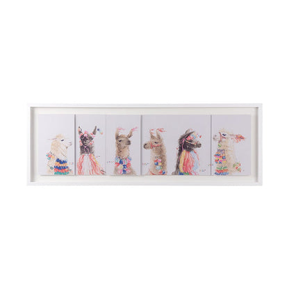 Mercana - Lama Party IV by Panpan a Framed Art Print Matted under Glass - 13999 view 1