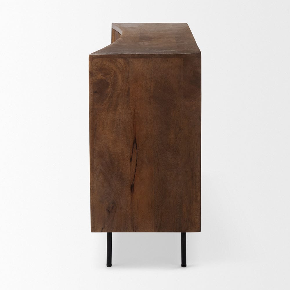 Mercana - Lance 70.0L x 15.0W x 32.0H Medium Brown Solid Wood Sideboard - 69960 view 3