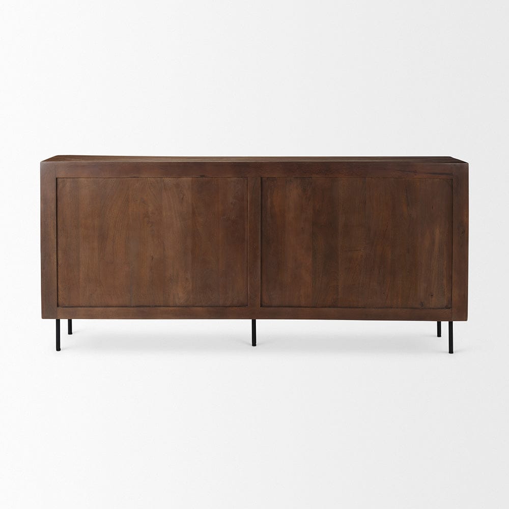 Mercana - Lance 70.0L x 15.0W x 32.0H Medium Brown Solid Wood Sideboard - 69960 view 4