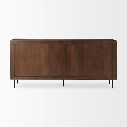 Mercana - Lance 70.0L x 15.0W x 32.0H Medium Brown Solid Wood Sideboard - 69960 view 4