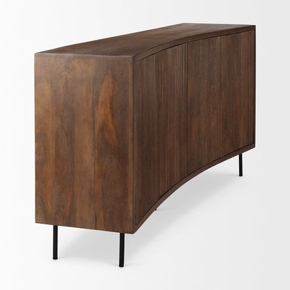 Mercana - Lance 70.0L x 15.0W x 32.0H Medium Brown Solid Wood Sideboard - 69960 view 5