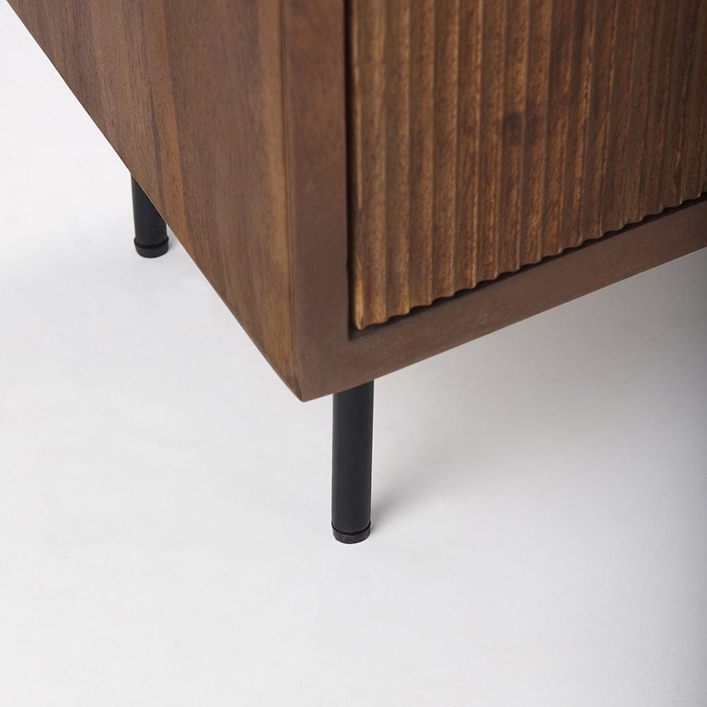 Mercana - Lance 70.0L x 15.0W x 32.0H Medium Brown Solid Wood Sideboard - 69960 view 11