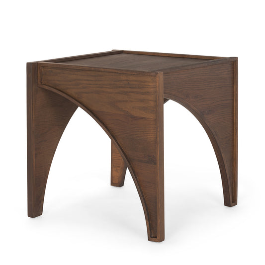 Mercana - Laraya Medium Brown Wood w/ Arches End Table - 70641 view 1