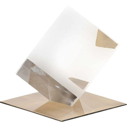 Mercana - Lareina I Small 4L x 4W Clear Glass Cube - 57632_CLOSEOUT view 1