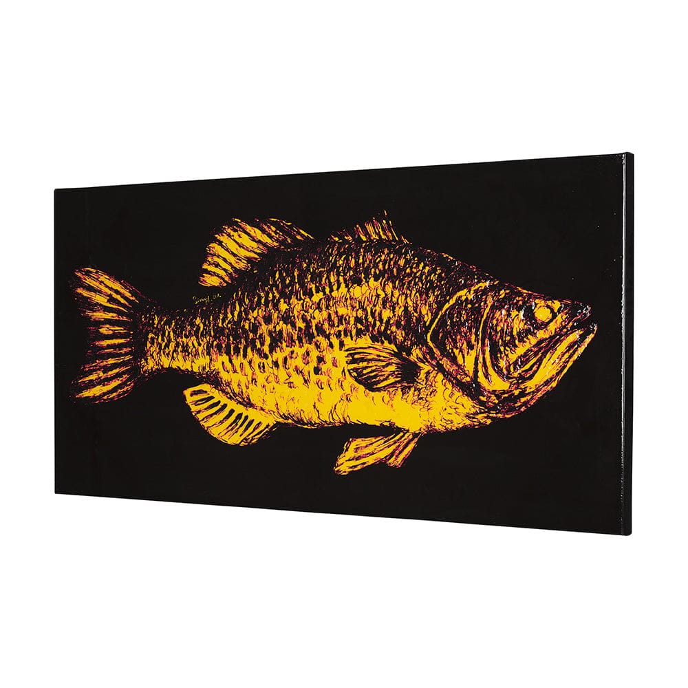 Mercana - Largemouth Bass Orange by Mercana Studio a Hand Embellished Textured Canvas - 102342-L view 2