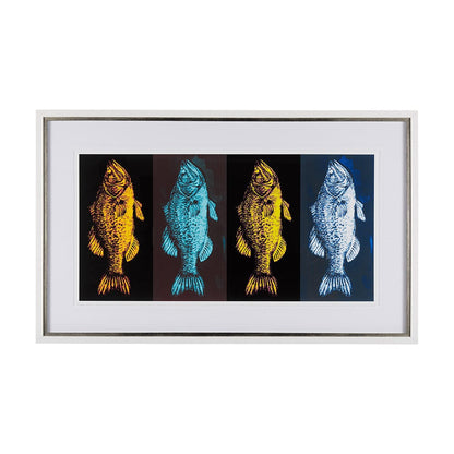 Mercana - Largemouth Bass Print 4 in 1 by Simeng a Framed Art Print Matted under Glass - 14533 view 1