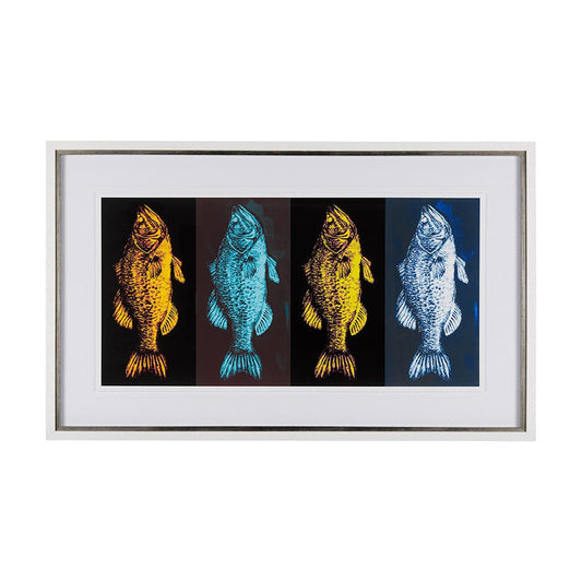 Mercana - Largemouth Bass Print 4 in 1 by Simeng a Framed Art Print Matted under Glass - 14533 view 1