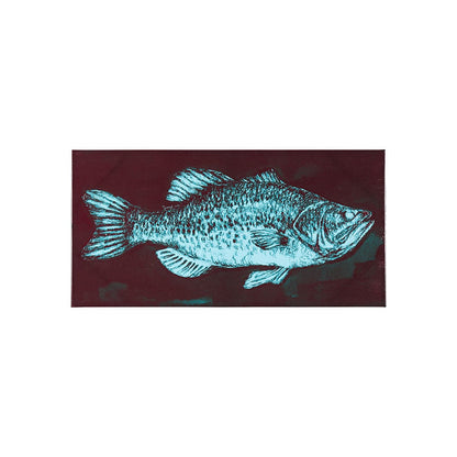 Mercana - Largemouth Bass Turquoise by Mercana Studio a Hand Embellished Textured Canvas - 102343-S view 1