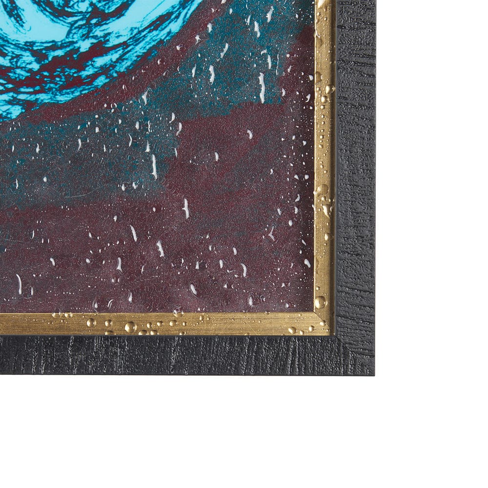 Mercana - Largemouth Bass Turquoise by Mercana Studio a Hand Embellished Textured Framed Art Print - 14442 view 3