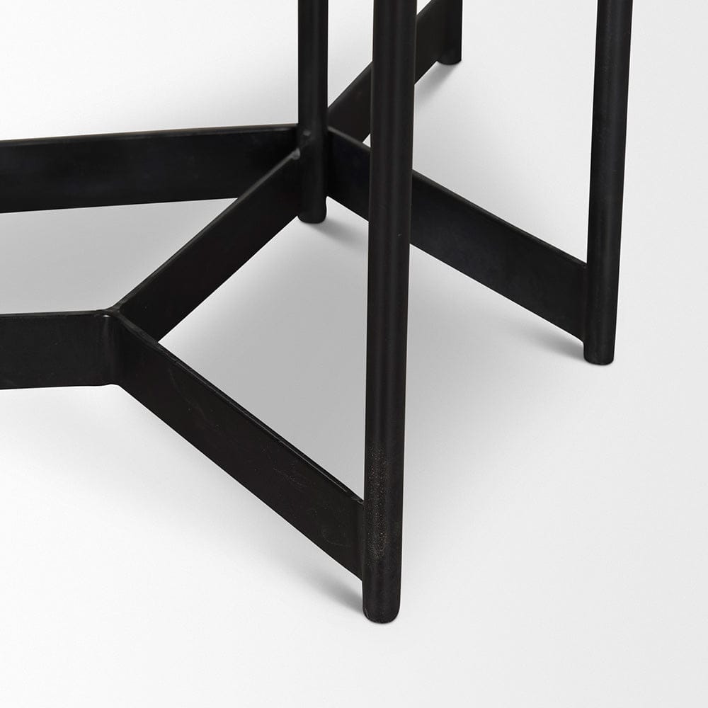 Mercana - Larkin Marble & Dark Brown Wood Tabletop Nesting End/Side Tables - 70170 view 8