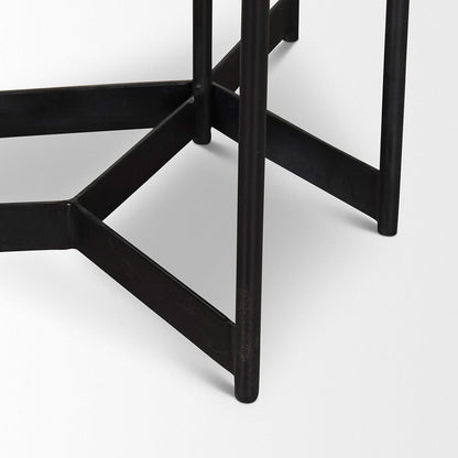Mercana - Larkin Marble & Dark Brown Wood Tabletop Nesting End/Side Tables - 70170 view 8